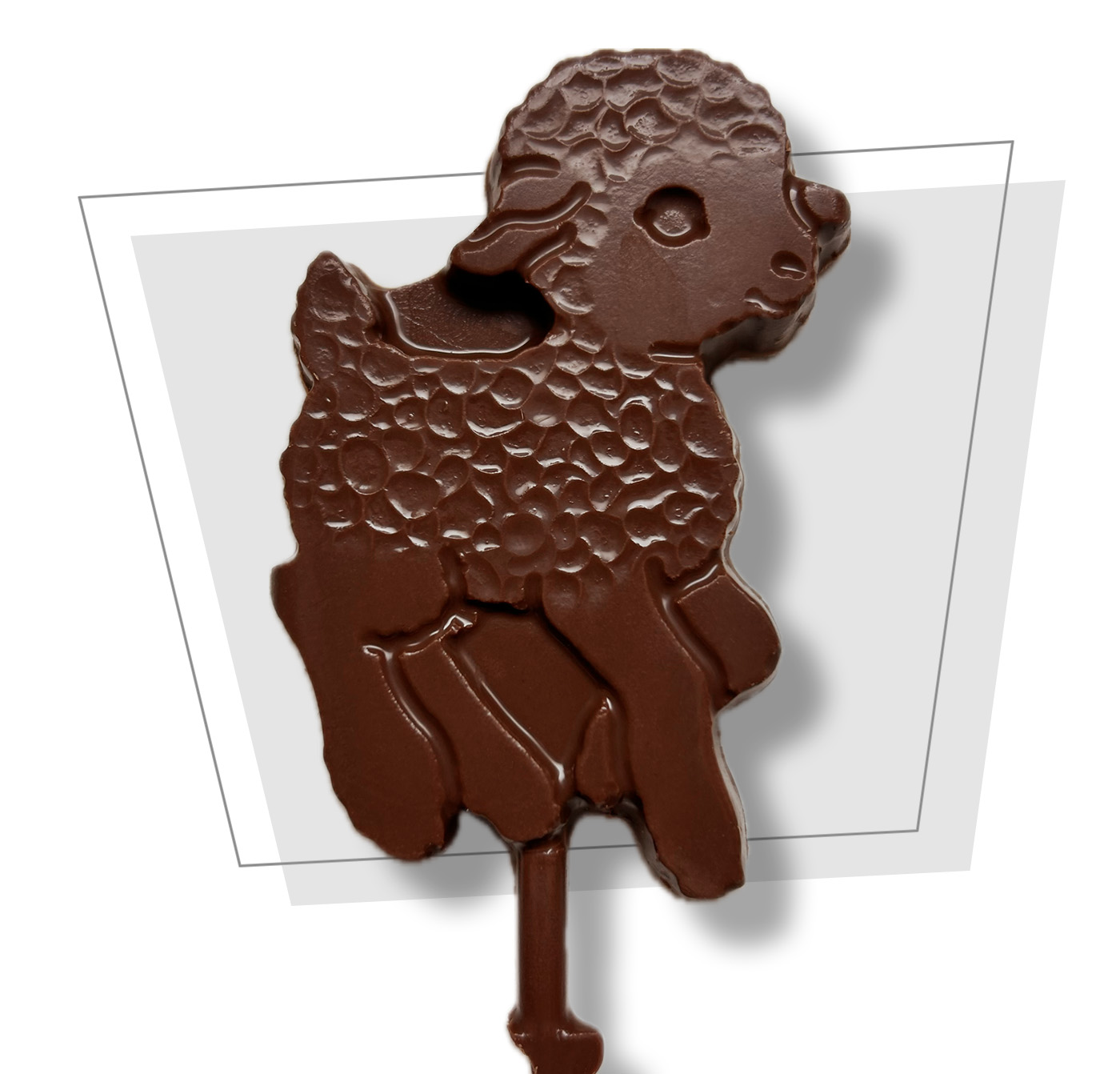 Chocolate Cute Lamb Pop