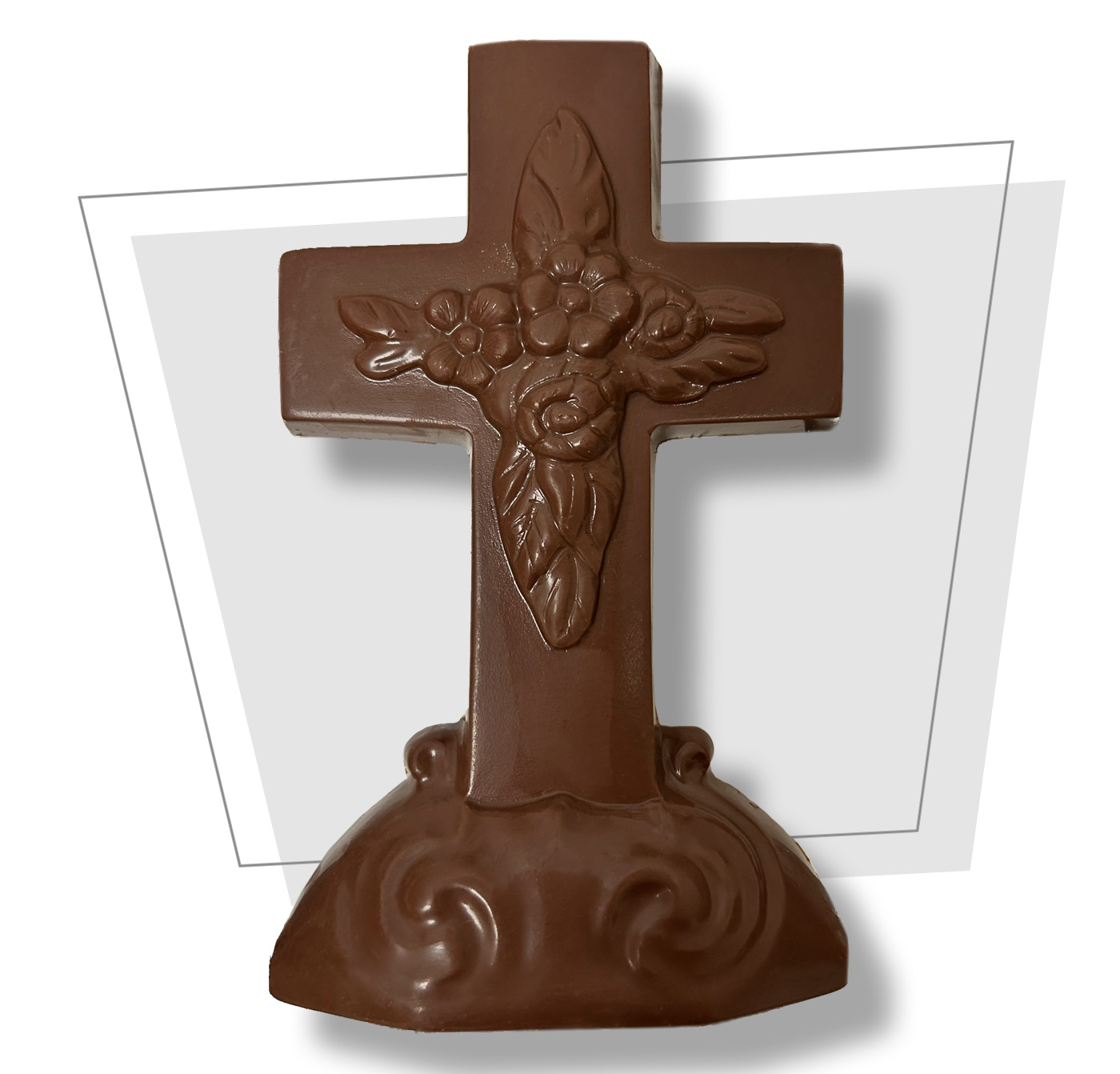 Milk Chocolate Flat Medium Cross