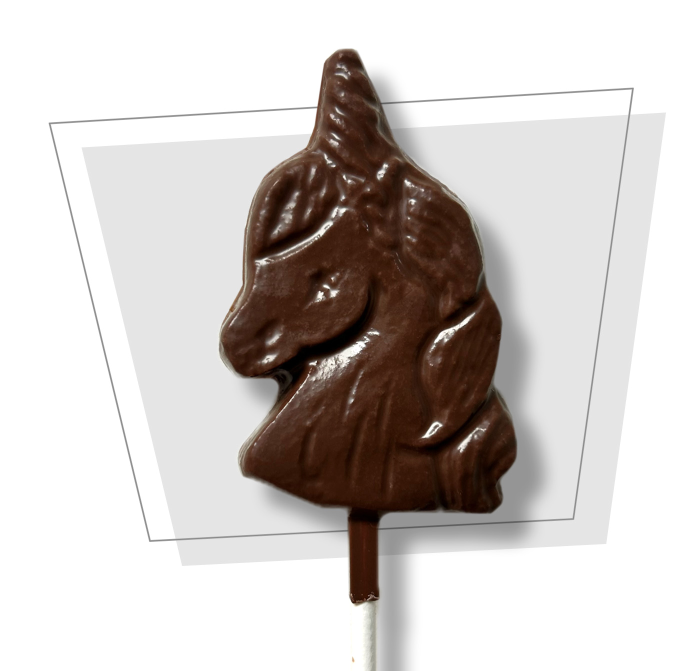 thumbnail image 2 of Unicorn Plaque Chocolate Candy Mold - Made In USA, Clear Plastic, Model 588 By Candy Molds N More 2 of 5